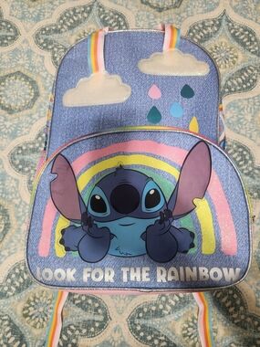 Stitch 'Look for the Rainbow' Kids Backpack - Blue